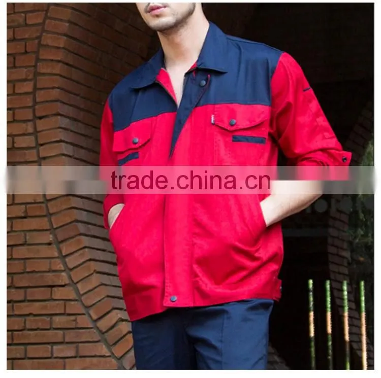 Work Clothes For Men Construction Red Color Work Uniform