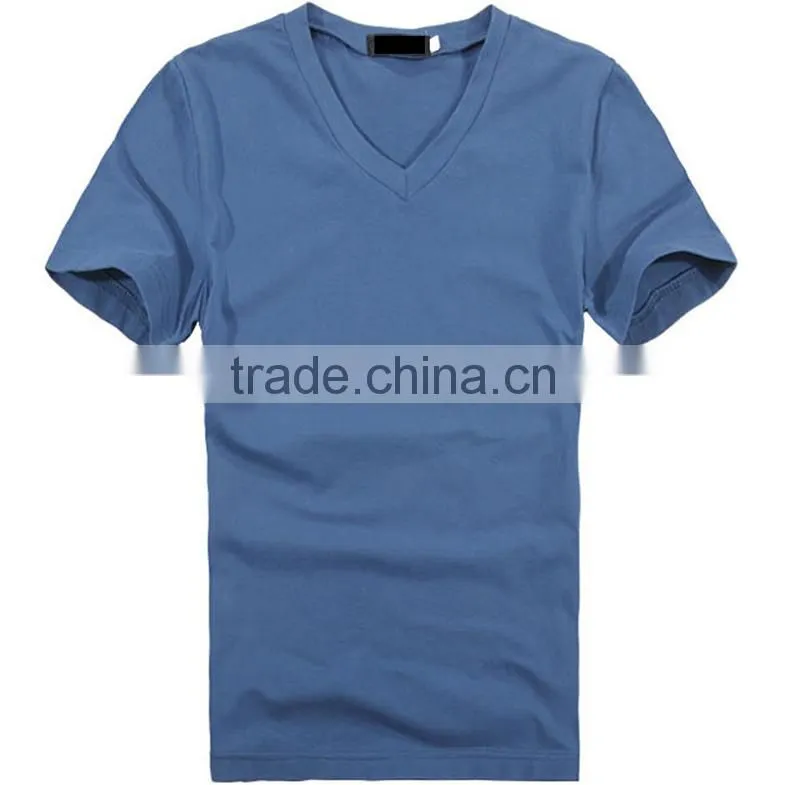 fashion china 2016 wholesale men t shirt v neck