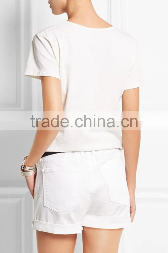 Beach style custom t shirt printing with fashion bikini girls
