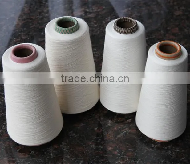 100% raw cotton OE open end 20s 30s yarn waxed for knitting China manufacturer