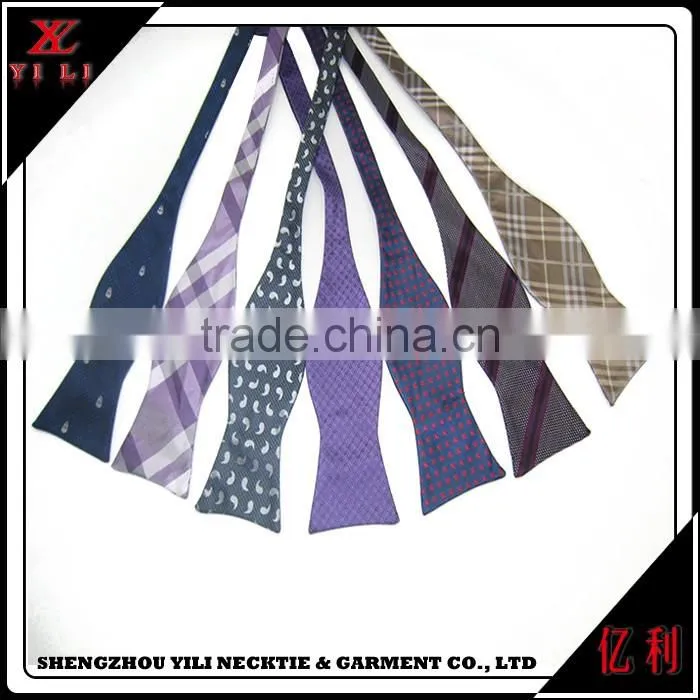 Fashion design shengzhou plain men self-tie bowtie