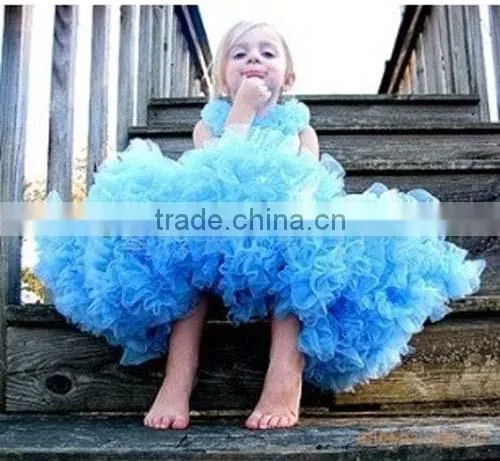 Children's Boutique Super Fluffy Drop Ballet Ruffled Satin Belt Bow Tutu Chiffon Party Clothing Girls' Fluffy Pettiskirts