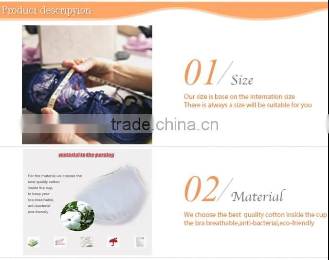 White lace sexy women lingerie bra underwear 703#