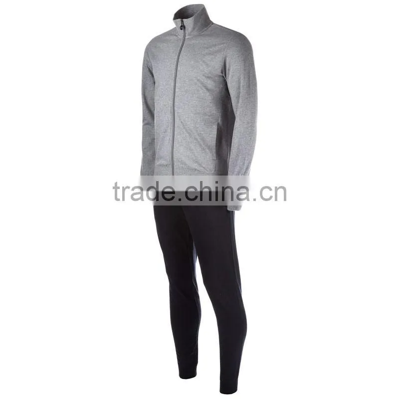 Wholesale Nylon Sport Man New Design Gray White Blue Track Suit