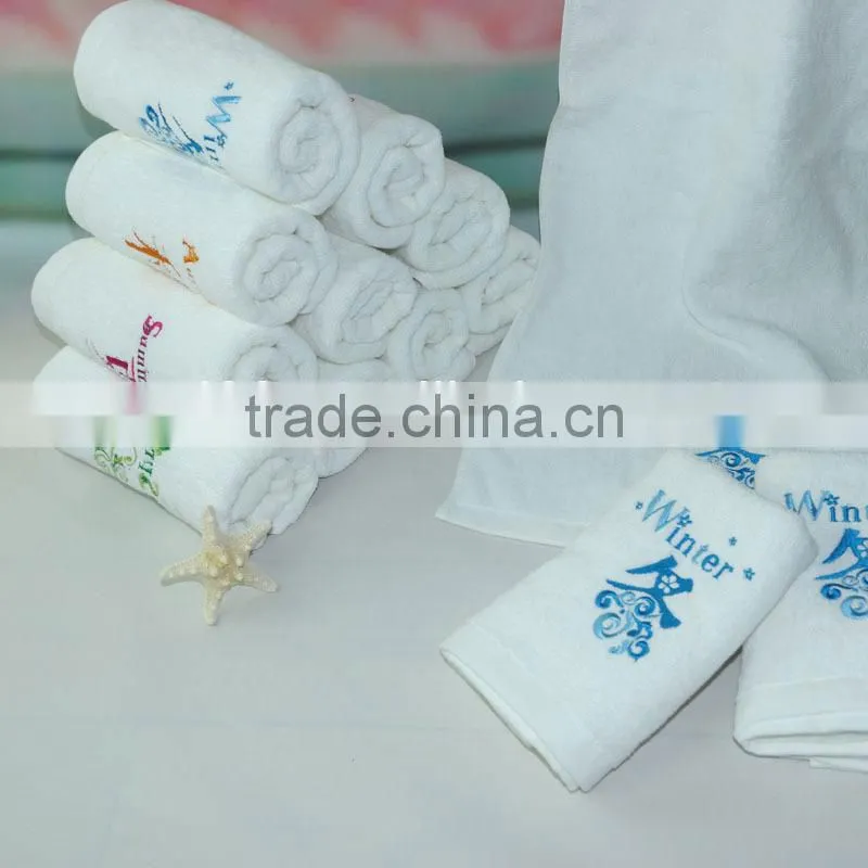 soft 100% cotton embroidery washcloth - face flannel face towel