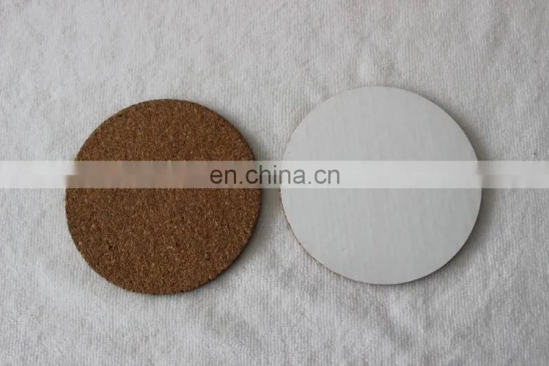 sublimation blank cork coasters soft wood coasters coffee cups mats