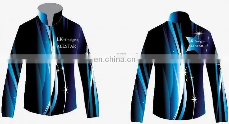 Blue sky custom girls dance tops uniforms dancewear kids for youth girls