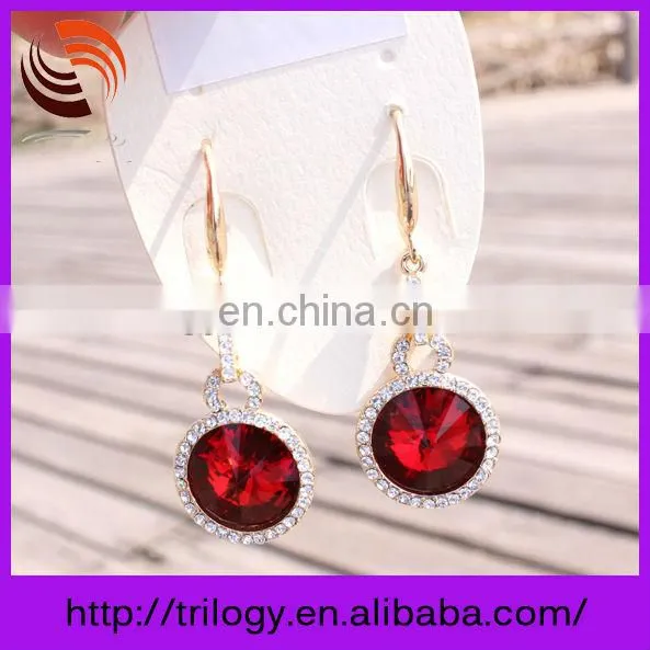 2014 latest design alibaba lady diamond earrings