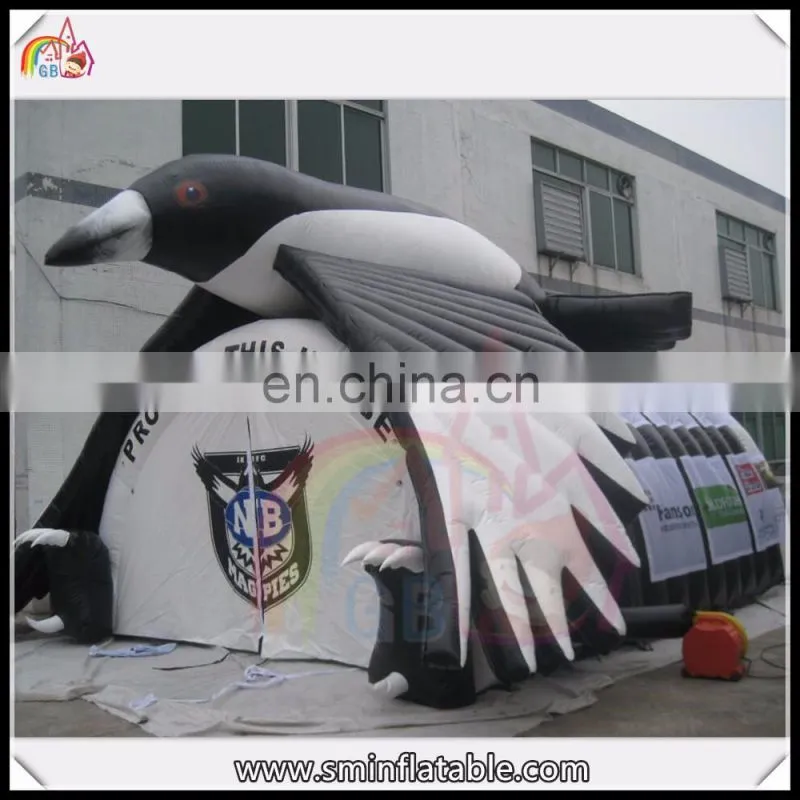 High quality inflatable eagle tunnel, inflatable mascot eagle tent for outdoor