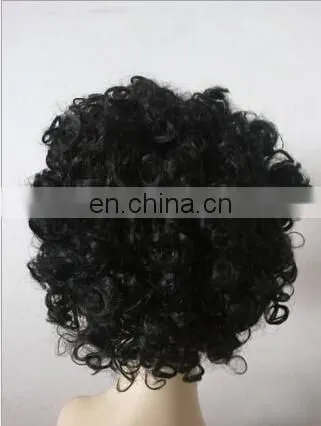 Black hair World Cup fans explosion bubble hair curly hair