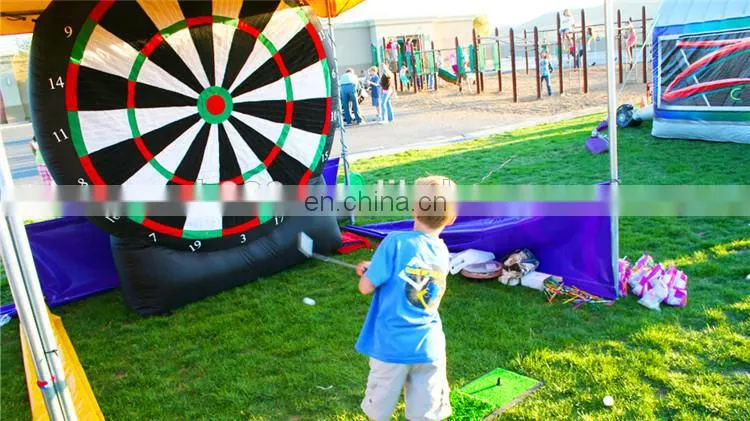 Sport kids game inflatable golf dart boards simulator