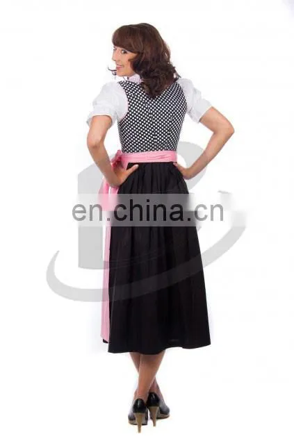 Women Custom Cotton Polyester Trachten 70cm long Dirndl Octoberfest Dirndl Austria (Traditional Garments Oktoberfest)