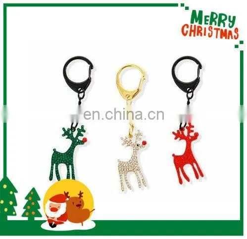 CRYSTAL REINDEER KEYCHAIN CHRISTMAS ITEMS