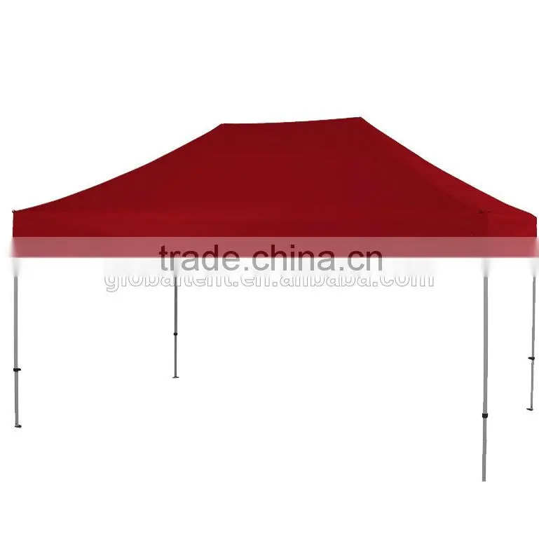 Aluminum Folding Trade Show Tent 3x4.5m ( 10ft X 15 ft) with Red Canopy & Valance(Unprinted)