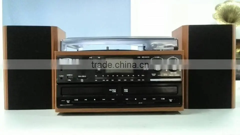 ALL IN ONE TURNTABLE WITH MULTIPLE AUDIO RECORDS /DOUBULE CD RECORD PLAYER/ CD ENCODING TURNTABLE/HIGH END CHOICE