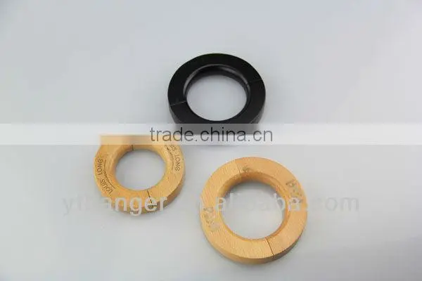OA-014 round natural wood ring for jeans