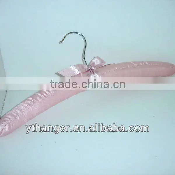 CL04 padded wood hanger party hanger satin coat hanger