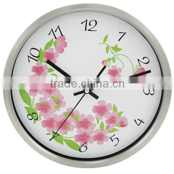 aluminum material decorative wall clock