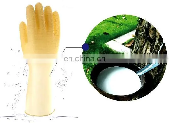 China Long Cuff Unlined Latex Rubber Crinkle Dipped Wholesale Work Gloves for Fishing Industry