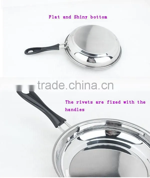 korean kitchen tool set wok round frying pan /saucepan set with long bakelite handles