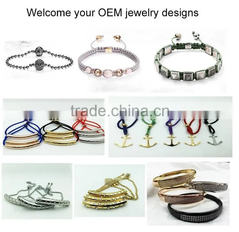 Fashion Jewelry High Quality Handmade Wrap Bracelet 316l Stainless Steel Bracelet Popular Men Anchor Bracelet