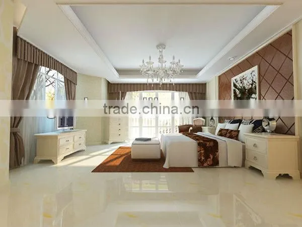Foshan China crystal white glass floor tiles