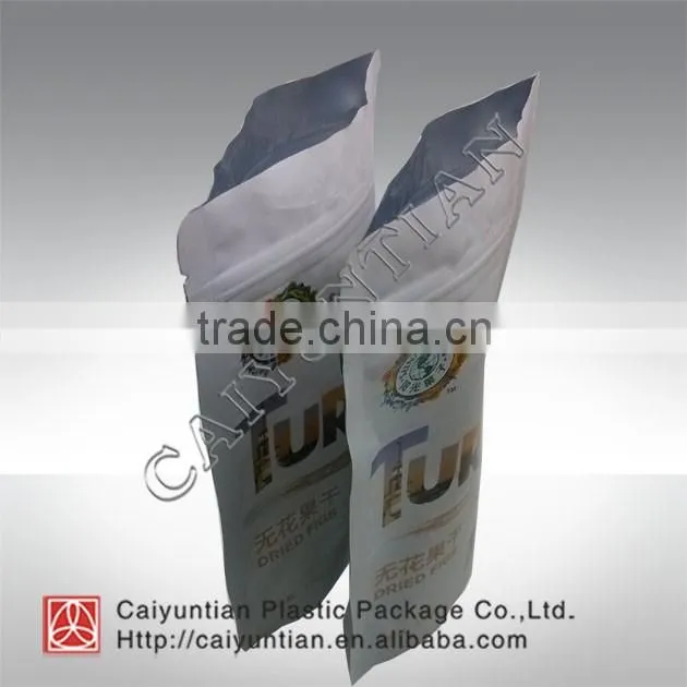 aluminium zipper food packing bag
