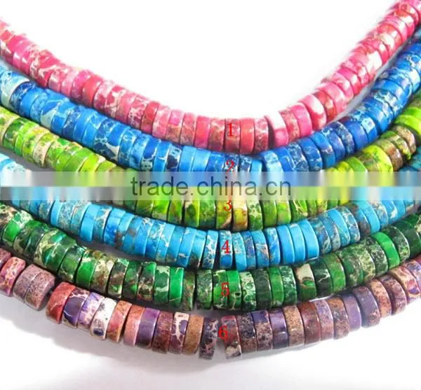 SM3112 Wholesale top drilled aqua blue imperial jasper teardrop slab slice beads