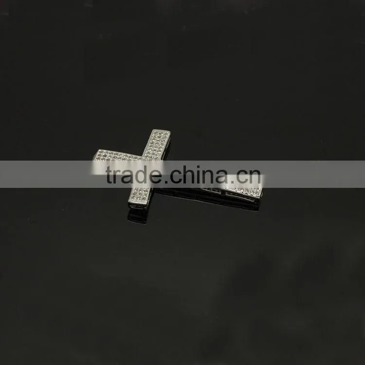 CZ6626 mirco cz pave bracelet flower charm connector,charms for bracelet making