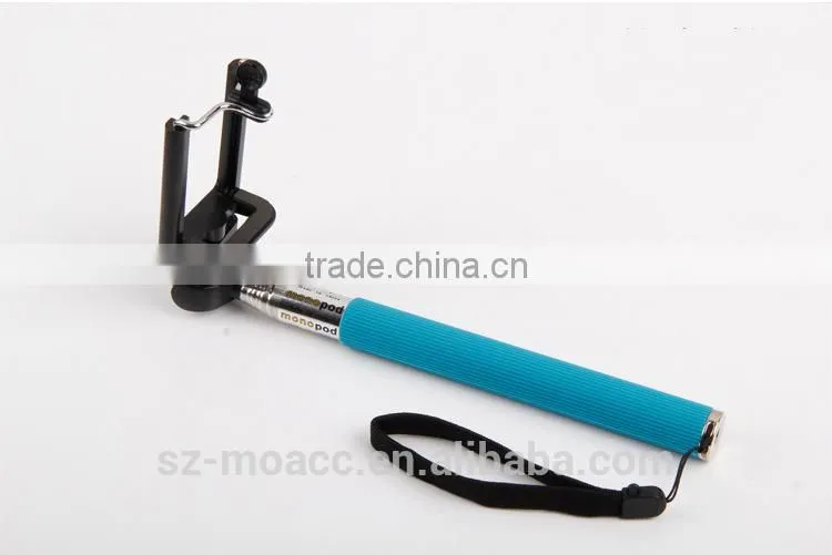 Flexible wireless bluetooth selfie stick monopod