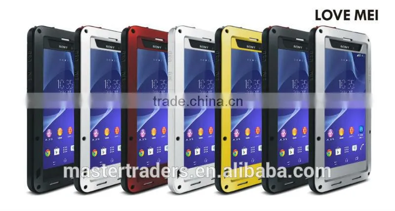 Original Love Mei Waterproof and shockproof Aluminum Case for Sony Z2 MT-2269