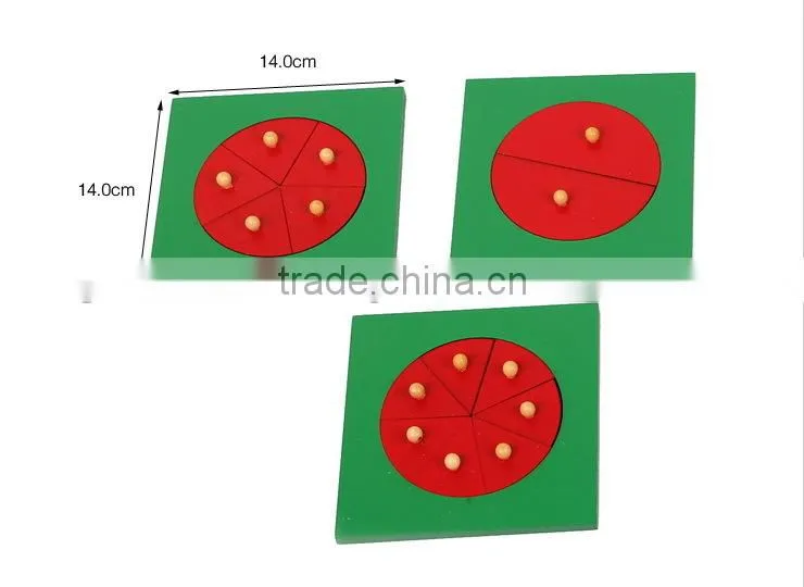 High Quality Preschool Montessori Toy of Montessori Material Metal Inscribed & Concentric Figures