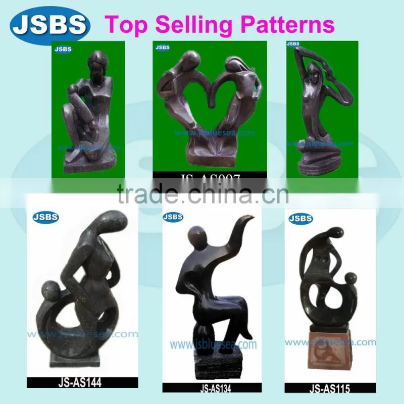 ornament marble carved abstract female sculpture