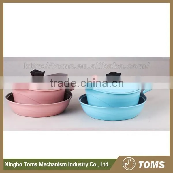 New design 4PCS cookware set,fryingpan and casserole