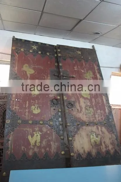 Chinese antique soild wood carving door