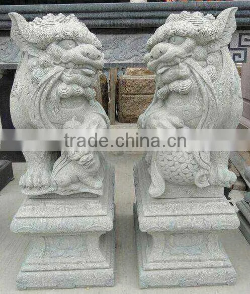 white marble lion sculpture