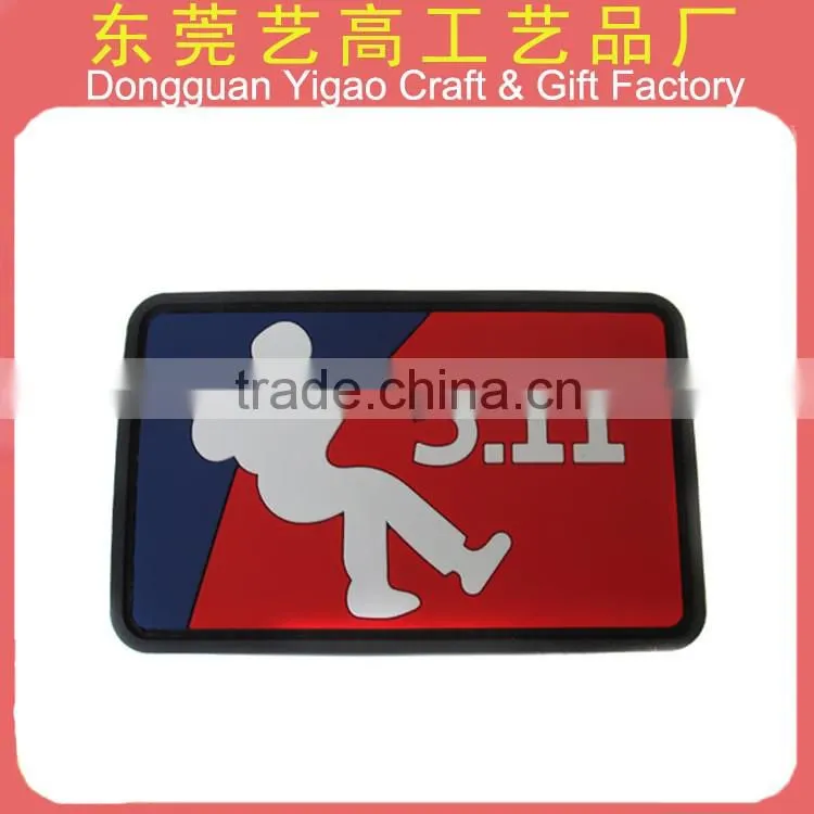 Factory Hot sale Cheap Custom PVC Soft Rubber Patch Logo
