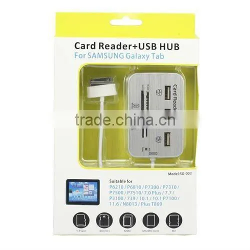 Galaxy Tab P3100 P5100 P7500 Card Reader USB HUB Connection Kit