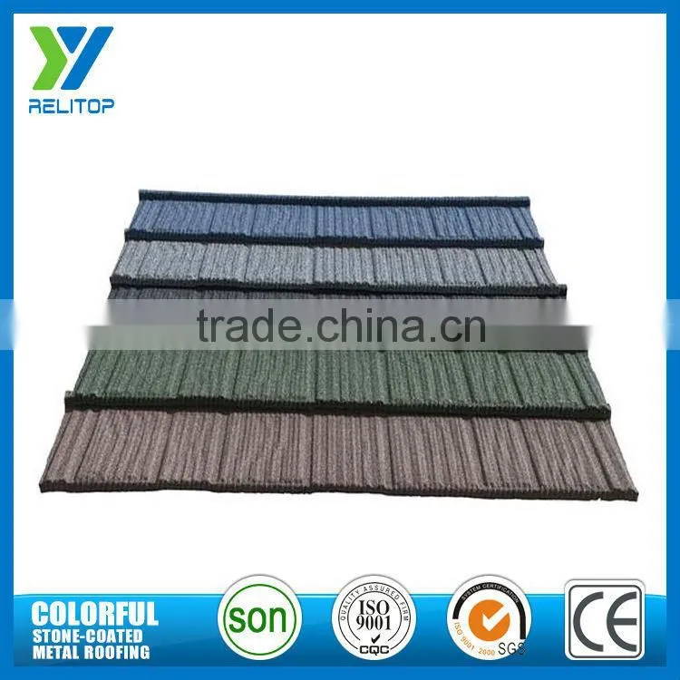 Sand coated 1340mm elegant wood type roofing tile