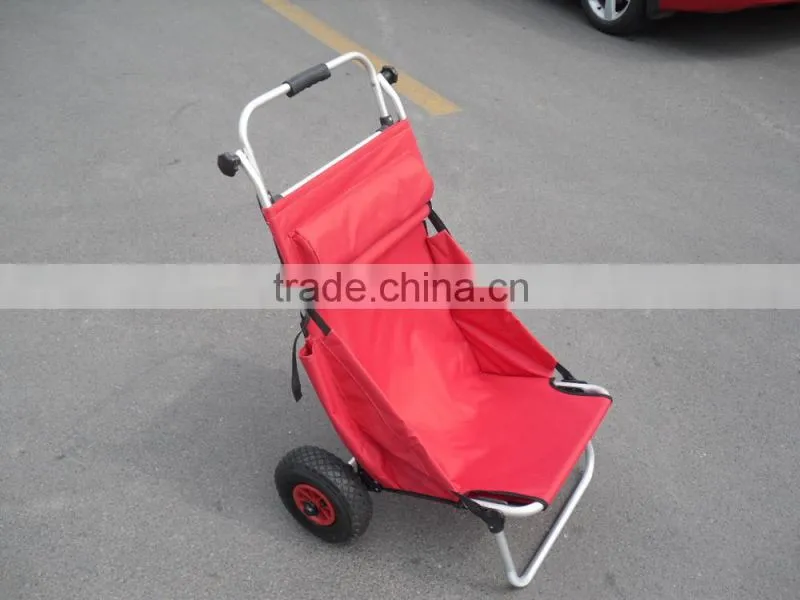 Beach fishing chair trolley with wheels,hand trolley