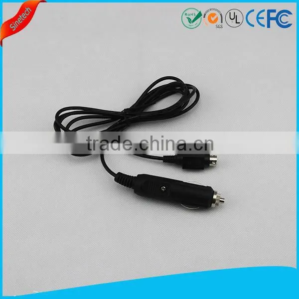DC car cigarette lighter to Mini Din cable 4Pin for car refrigerator