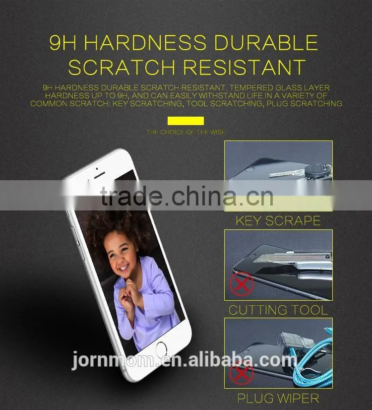 LANGOU customized 25D 9h 0.26-0.33mm for iPhone 6 customized tempered glass screen protector