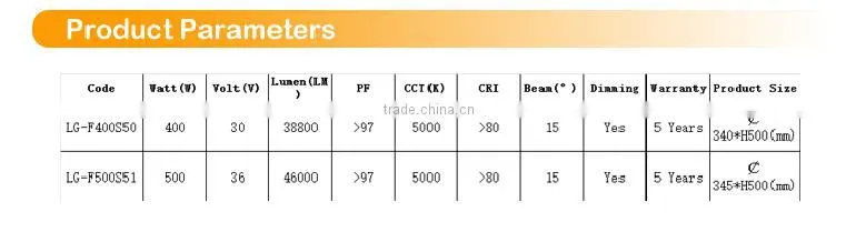professional design outdoor fixture led high bay light with SMD led chip