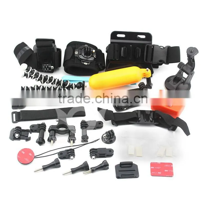 2016 NEW Customized high quality 35 in 1 family kit camera accessories for gopro hero accessories 1 2 3 4 session