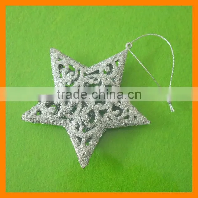 Plastic Gold Glitter Star For Christmas