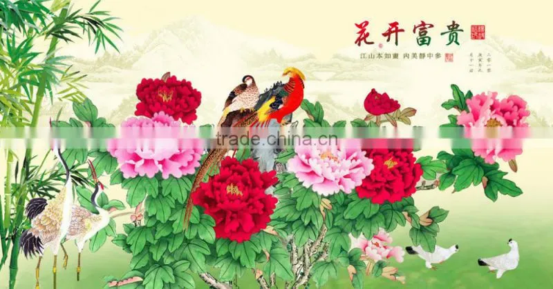 100% Flower art handmade painting wall art painting house painting