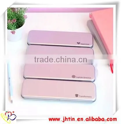 metal tin pencil box, plain tin boxes, metal boxes with hinged lids