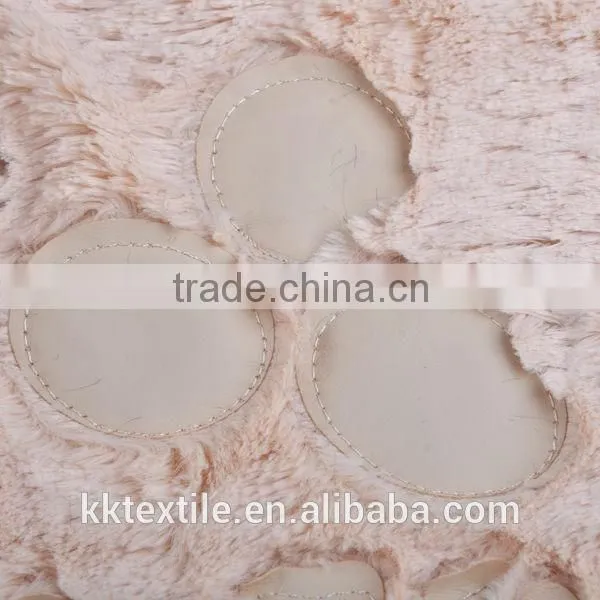 High quality puppy paw print PU leather laser embroidery design lint free lace fabric