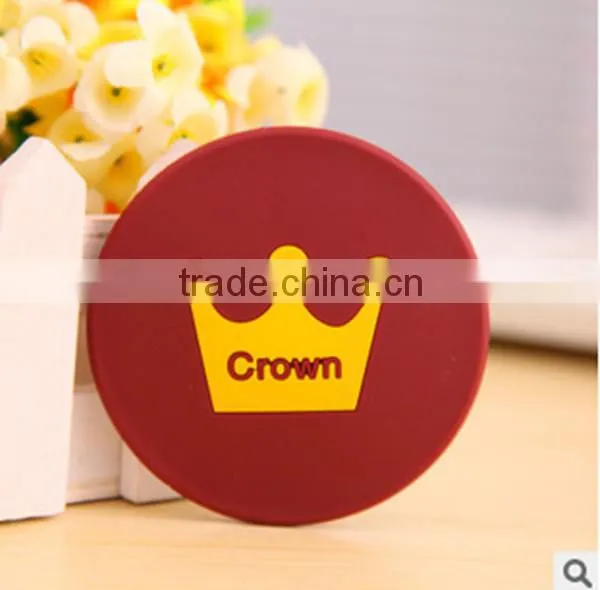 cheap personalized small portable silicone mirror for make-up
