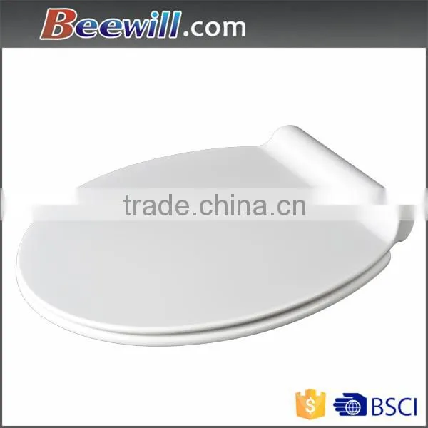Green toilet seat with soft close quick release hinge